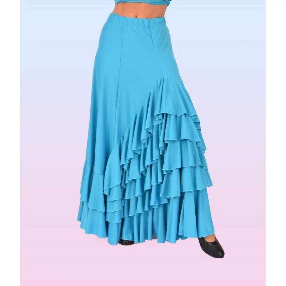 Professional flamenco skirt with 5 ruffles